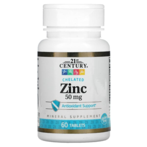 Chelated Zinc, 50 mg, 60 Tablets